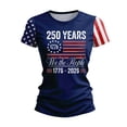 thumbnail image 2 of Fabrcox 1776-2026 250th Anniversary USA Shirt Flag Print Womens July 4th Shirt Independence Day Celebration Freedom Patriotic Shirts for Women, 2 of 5