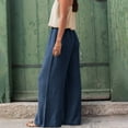 thumbnail image 6 of Bogo Linen Pants Women Plus Size Capri Women Petite Pantsuits Dressy Casual Fashion Pants For Women Warm Wide Leg Sweatpants Women With Side Pockets Trousers Pants For Women Stretchy, 6 of 6