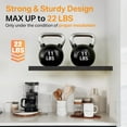 thumbnail image 6 of BAYKA Floating Shelves for Wall, Wall Mounted Rustic Wood Shelves for Bathroom, Bedroom, Living Room, Kitchen, Hanging Shelf for Books/Storage/Room Decor with 22lbs Capacity (Black, 3 Set, 15.7in), 6 of 10