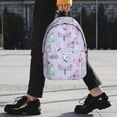thumbnail image 2 of Lukts Purple Butterfly Pattern 15 Inch Student Backpack, Waterproof Laptop Backpack with Adjustable Shoulder Straps, Lightweight Travel, Campus Backpack, Unisex, 2 of 6