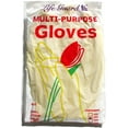 thumbnail image 3 of Multi Purpose Latex Gloves - Size Medium - Yellow Disposable Household - 12 Inch Length - One Pair (2 Gloves) - Life Guard - Individually Wrapped - Cleaning - Disinfecting, 3 of 3