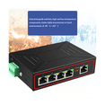 thumbnail image 2 of 5 Ports 100M Industrial Network Switch RJ45 Hub Internet Splitter RJ45 Switch Plug and Play DIN Rail Type Enhance Switch, 2 of 8
