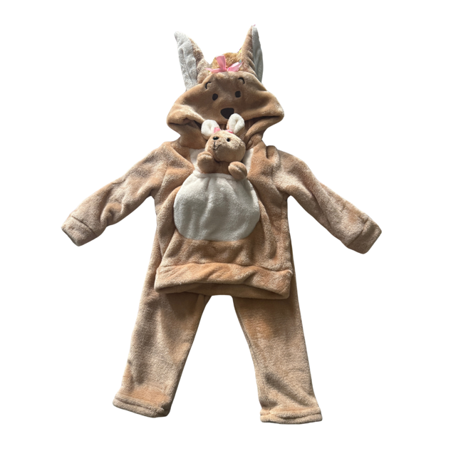 Pants para bebé niña de 12 meses modelo Canguro Con Peluche Desmontable