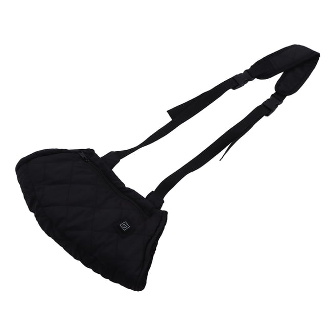 Bolsa calentadora de manos eléctrica, 3 ajustes de engranajes, portátil, impermeable, acolchada, de algodón, calentador de manos, manguito calentado, negro