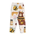 thumbnail image 5 of Bingfone Pajamas For Women,Cute Bee Honey Jar Hive Bear Pajama Pants With Pockets-Small, 5 of 9