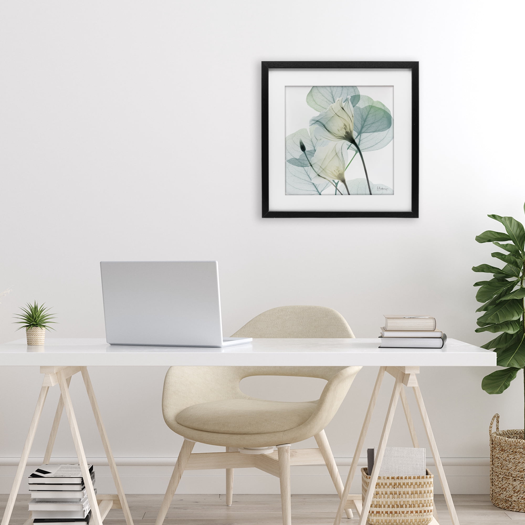 Stupell Industries Divine Fate Petals Black Framed Print Under Glass, design by Albert Koetsier