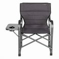 thumbnail image 2 of Lippert Components Camping Chair 2021123280 Scout; Directors Chair; 300 Pound Weight Capacity; Foldable; Dark Gray; Without Headrest; With Integrated Side Table With Single Cupholder, 2 of 8