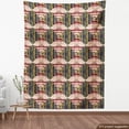 thumbnail image 4 of Ambesonne Ethnic Fabric by the Yard Upholstery, Psychedelic Tribal Abstract, 2 Yards, Eggshell Maroon and Indigo, 4 of 5