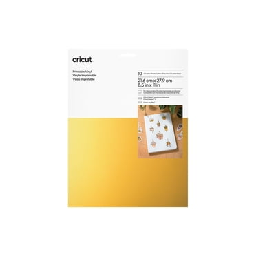 Cricut Printable Vinyl, 8.5"x11" White - Walmart.com