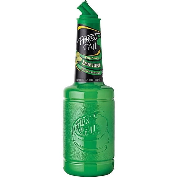 Finest Call 1 Liter Premium Single Pressed Lime Juice - Perfect for Cocktails
