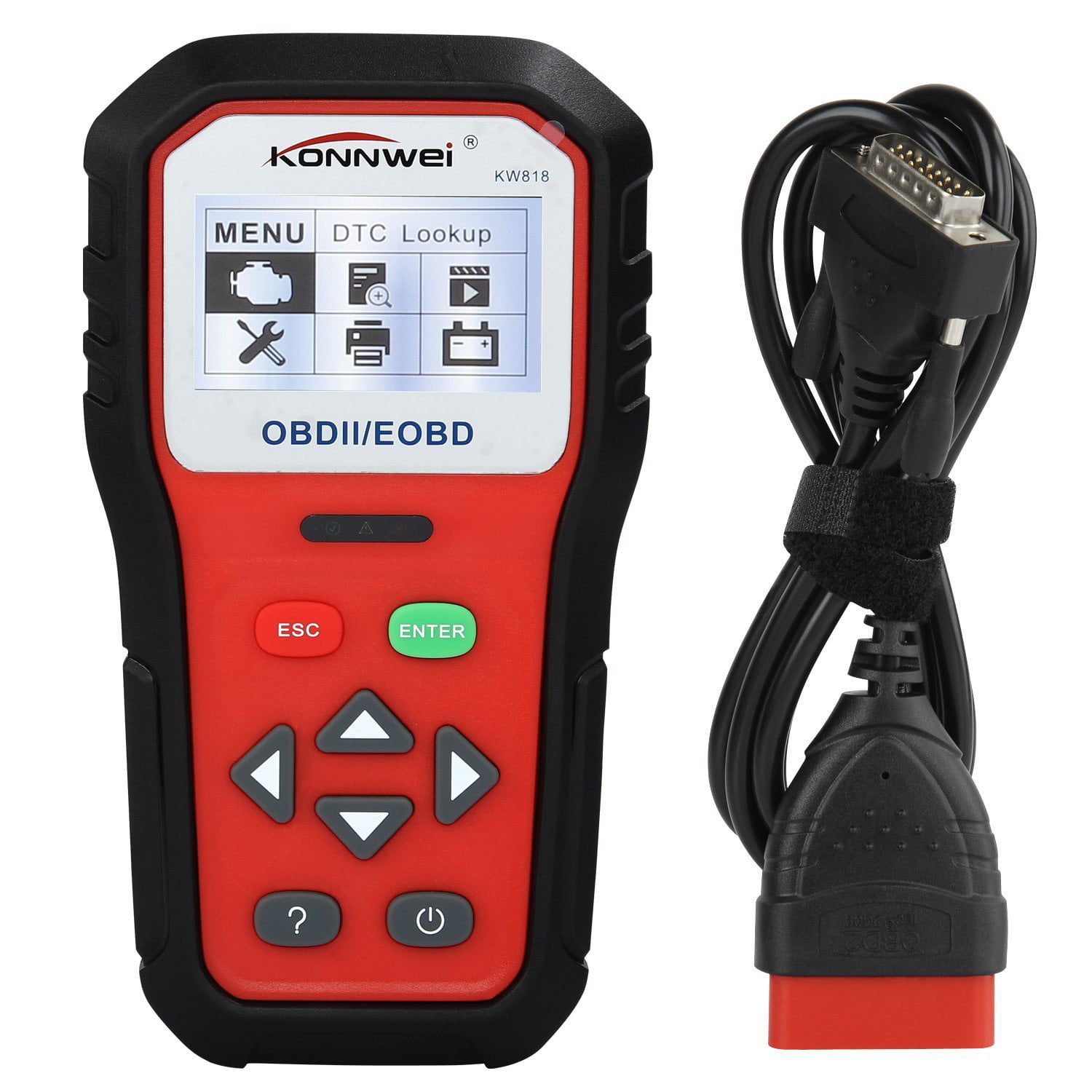 KONNWEI CAN OBDII EOBD Diesel/Gasoline Car Fault Code Reader Diagnostic Scanner 