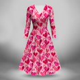 thumbnail image 1 of Wzzjkit Chemises à Manches Longues pour Femmes Style Imprimé Col en V, 1 of 1