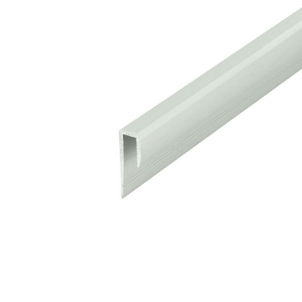 Outwater Aluminum J Channel Fits Material 5/32 Inch Thick Clear