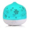 ISELECTOR 500ml Glass Aromatherapy Essential Oil Diffuser with 7 Changing LED Colors and Waterless Auto Shut-off - White