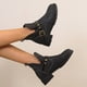 thumbnail image 4 of Botas cortas de invierno para mujer con cabeza redonda y tacones bajos y hebillas de cinturón de metal sólido Wmkox8yii shkj486, 4 of 9