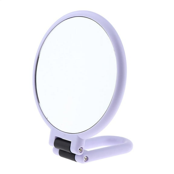 10X Magnification Double Sided Makeup Mirror with Folding Handle/Stand