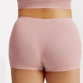 thumbnail image 4 of Hontri Full Coverage Boyshorts Underwear - Women's Soft Stretch Shorts (Everyday Comfort, No-Ride Design) Pink XXL, 4 of 6