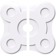 thumbnail image 1 of Ekena Millwork CMP20LA2-03000 20 in. OD x 3 in. ID Square Luna Architectural Grade PVC Contemporary Ceiling Medallion - 2 Piece, 1 of 1