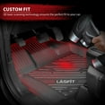 thumbnail image 2 of LASFIT Front Floor Mat Fit for Ford F-150/ F150 Lightning SuperCrew Cab/Supercab Crew Cab, All Weather TPE Truck Liners, 1st Row Only Front Row, 2 of 9