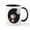 White/Black Inside, variant on CafePress - Space Snoopy 11 Oz Ceramic Mug Mugs - 11 oz Ceramic Mug - Novelty Coffee Tea Cup