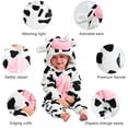 thumbnail image 2 of Disfraz de vaca para niños pequeños - Mono adorable de vaca de felpa de 80 cm JM, 2 of 4