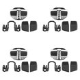 thumbnail image 1 of Estabilizador de cerradura de puerta YONGSHENG 4 juegos de cubiertas de tapón de pestillos protectores para Land Cruiser Lc200, 1 of 5