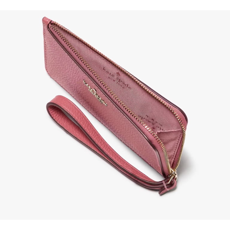 Kate Spade New York Women's Lucy Pebbled Leather Medium L-Zip