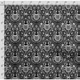 thumbnail image 4 of Soimoi Insect Printed, Cotton Satin Spandex, Sewing Fabric by The Yard 54 Inch Wide, Decorative Fabric for Dresses and Home Accents, White & Black, 4 of 5