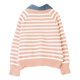 thumbnail image 5 of HongQid Womens Striped Sweater Shirts Lapel V Neck Long Sleeve Strip Knit Pullover Casual Layer Top Jumper Y2K Shirt, 5 of 8