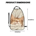 thumbnail image 2 of Naloa Sleeping Cat In Blanket 2Pcs Anti-Kick Back Seat Cover Kick Mat, Car Seat Protector with 3 Storage Pockets, 2 of 8