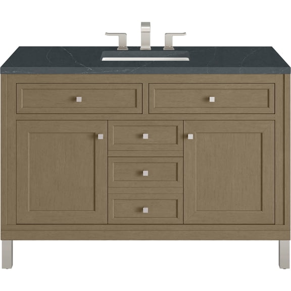 James Martin Vanities 503-V48-WLW-3CSP Chicago 48" Free Standing Single Basin Vanity Set -