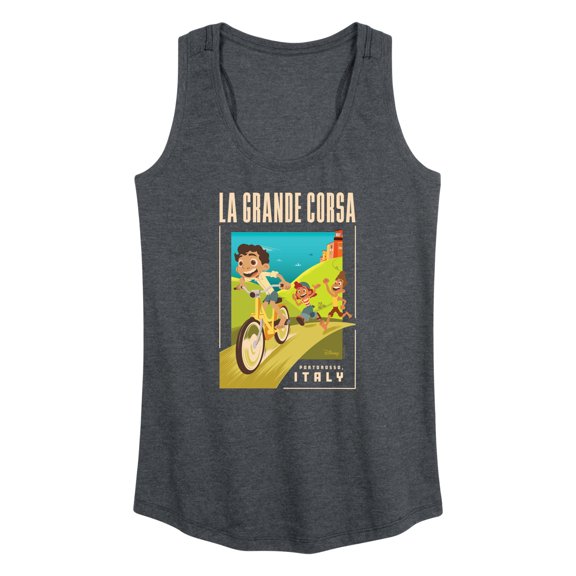 Luca - La Grande Corsa Postcard - Women's Racerback Tank Top