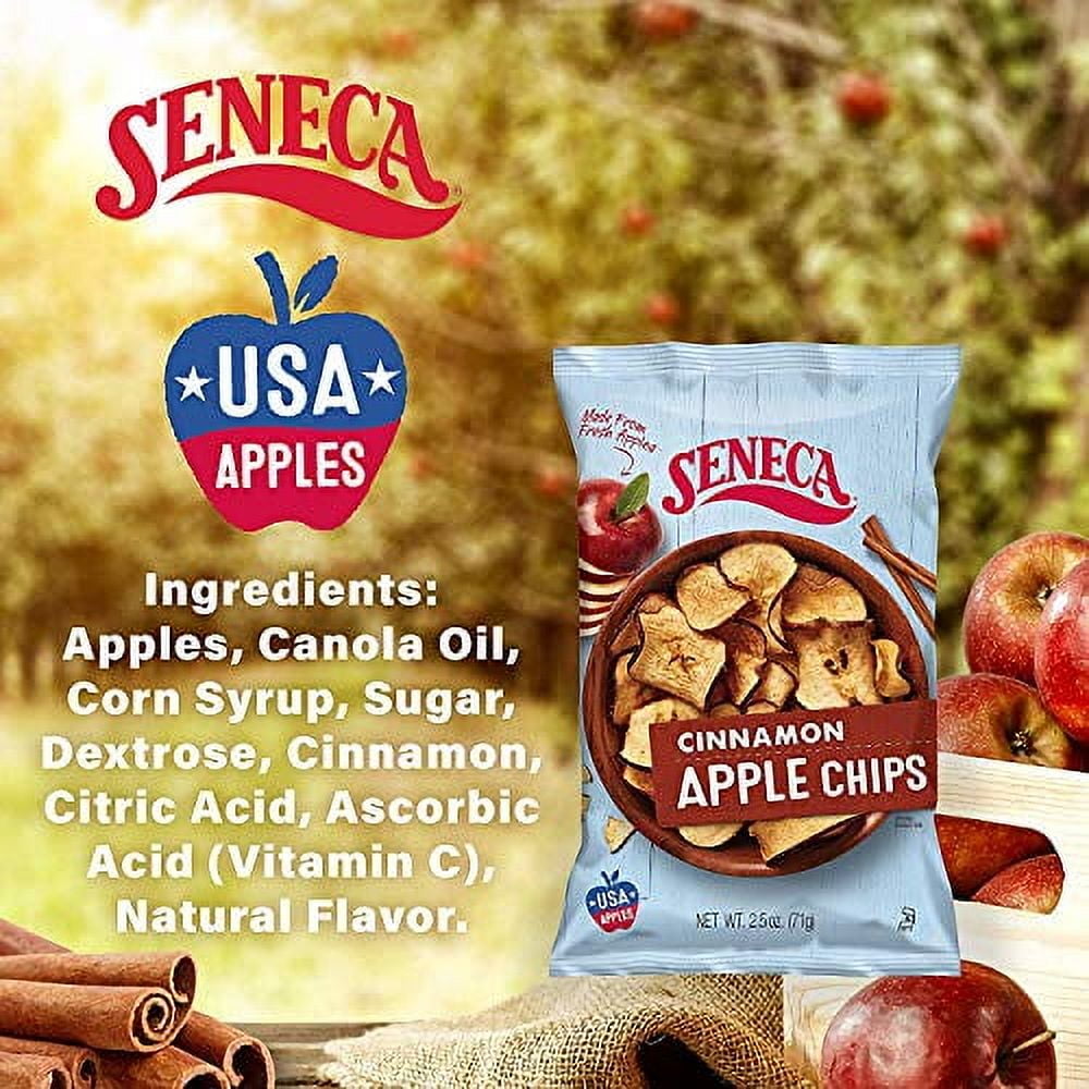 Seneca Cinnamon Apple Chips - 2.5 oz. bag, 12 per case