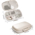 thumbnail image 3 of Boîte de Voyage avec 8 Compartiments - Portable et Compact pour Sacs à Main - Beige, 3 of 5
