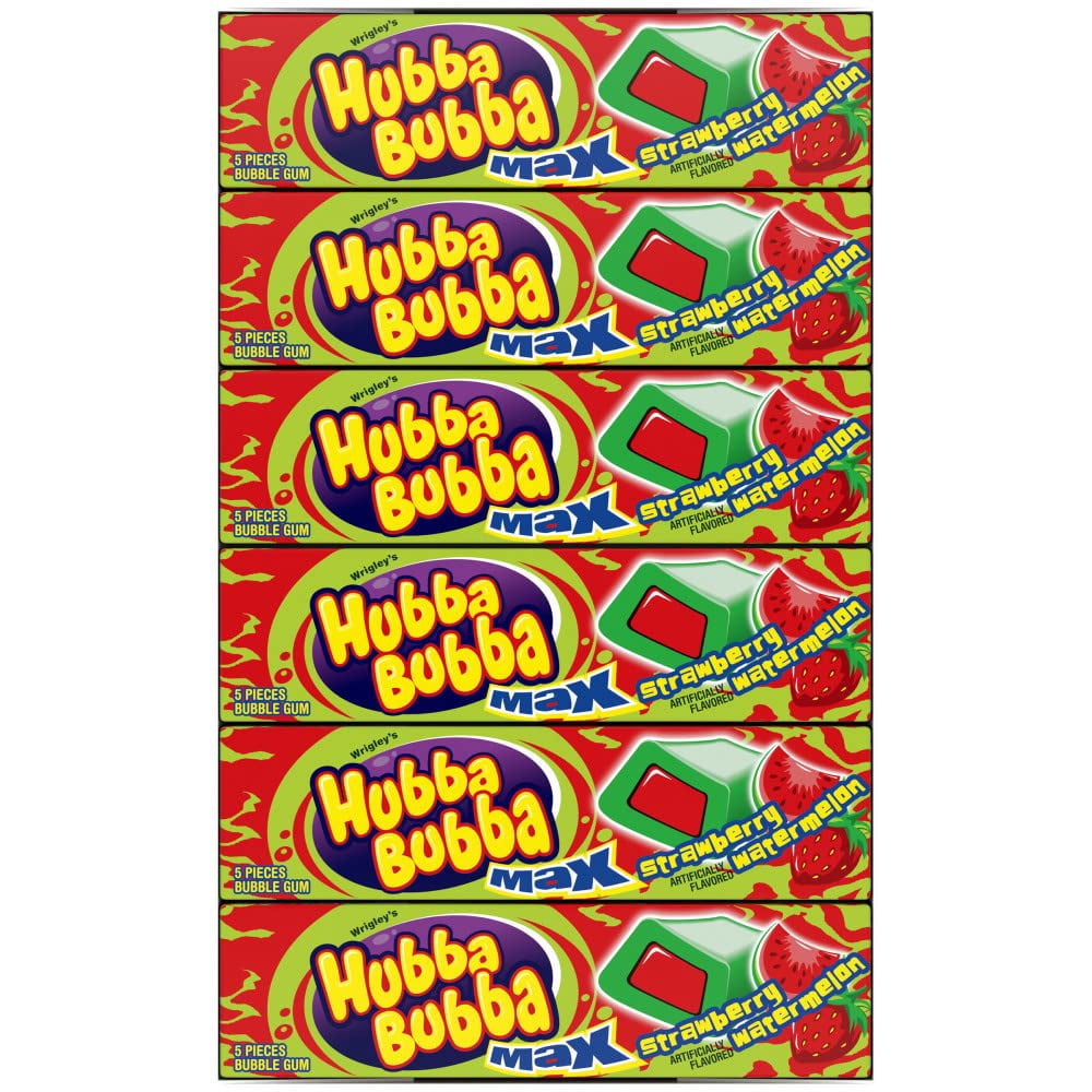 Hubba Bubba Max, Strawberry/Watermelon, Count 18 (5S) - Gum / Grab Varieties & Flavors
