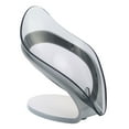 thumbnail image 2 of Soporte para forma de hoja Herramienta de limpieza con esponja Soporte para escurridor Esponja de cocina Rejilla para escurrir Plato Bandeja, Gris kenally  HA000293-02B, 2 of 6