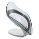 thumbnail image 2 of Soporte para forma de hoja Herramienta de limpieza con esponja Soporte para escurridor Esponja de cocina Rejilla para escurrir Plato Bandeja, Gris Eigraketly  HA000293-02B, 2 of 6