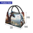 thumbnail image 2 of Rocae Clear Sky Mountain Red Dragon for Insulated Lunch Bag for Women Men,Large Lunch Box for for Work/Office/Picnic/Travel, 2 of 6