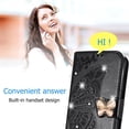 thumbnail image 3 of for Blackview A80S Wallet Case for Women,3D Butterfly PU Leather Shell with Credit Card Slots Case Cover for Blackview A80/A80S Rhinestone Black, 3 of 5
