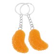 thumbnail image 4 of Abalorio colgante con temática de frutas, llavero de fruta en rodajas único, adorno colgante para bolsa, 2 uds., 4 of 5