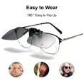 thumbnail image 4 of Clips para gafas de sol polarizadas, Clip para gafas, gafas de visión nocturna para conducir, gafas UV400 para exteriores, Clips para gafas de sol de alta definición, 4 of 5