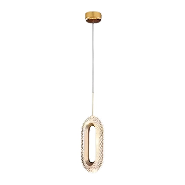 Lámpara colgante LED para cocina, estilo rústico, tipo isla Elíptica 3 colores