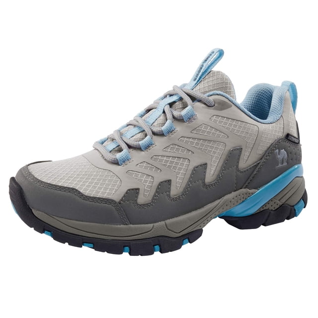 Zapatillas de senderismo CAMELSPORTS para mujer, impermeables, para correr, color gris