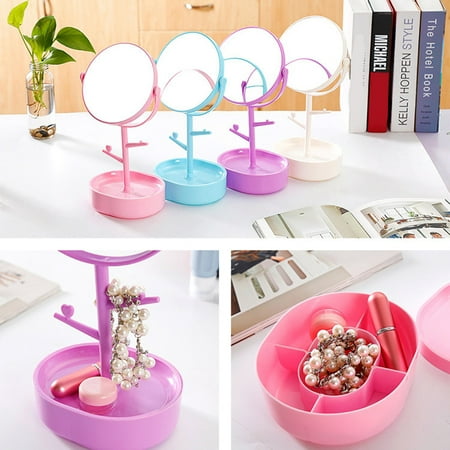 makeup mirror storage rotating ustyle dressing holder bottom stand base table