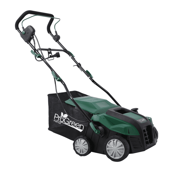 Garden Scarifier 2-in-1 15A Electric Dethatcher 16INCH 58QT Bag