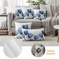 thumbnail image 6 of Spring Blue Pillow Covers 2 Pack Flowers X-ray Image of Tulips Floral Pillowcase Waterproof Outdoor Throw Pillow Cover for Patio Garden Square Cushion 24”x24”, 6 of 9
