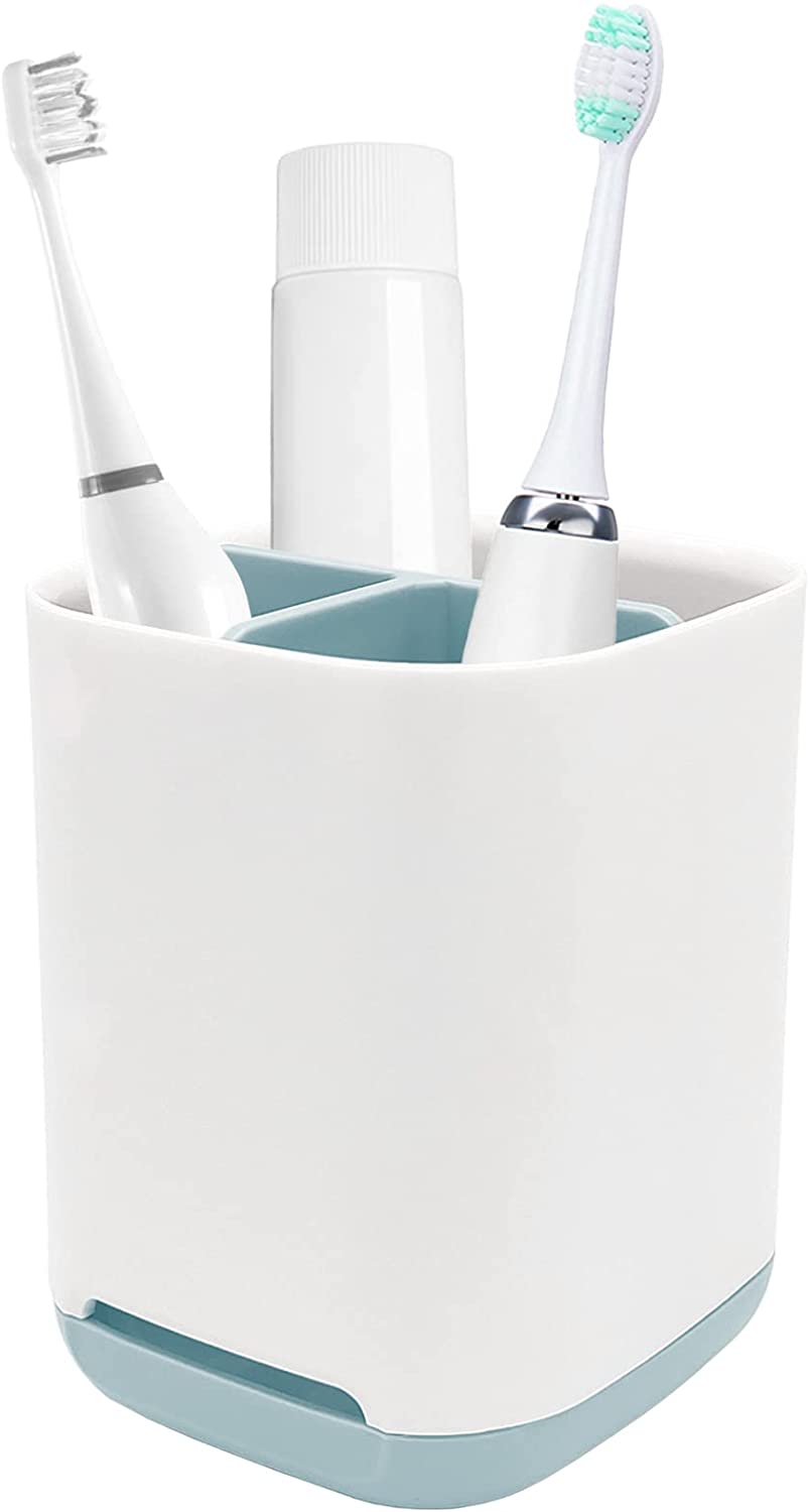 Toothbrush Holder with AntiSlip,Plastic Detachable for Easy Cleaning