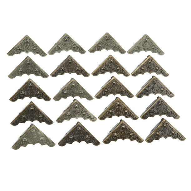 Protector De Esquinas De Metal, Protectores De Esquinas De Metal Premium Ampliamente Utilizado, Resistente Y Duradero Con Tornillos Para Estuche Para Caja Para Bricolaje ANGGREK Corner Protectors