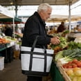 thumbnail image 4 of Insulated Tote Bag, Large Size Food Storage Freezer, Waterproof and Foldable, Suitable for Daily Shopping, Picnic, Lunch, Camping, etc, 4 of 5