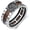 02-Tree of Life, variant on Jesus Crown of Thorns Ring 925 Sterling Silver Wood Ring Christian Cross Band Rings Wooden Jewelry Gifts for Men Women Size 10